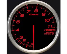Defi Advance BF 80 Tacho 11000RPM Red