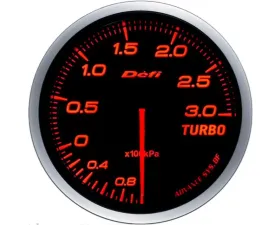 Defi Advance BF 60 Turbo Gauge Set 200KPA Red