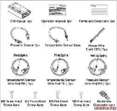 Defi Meter Wire 2M For Advance - PDF07710H