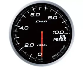 Defi Advance BF 60 Oil Pressure Gauge Blue