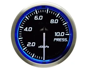 Defi Racer Gauge N2 52 Pressure Gauge Red