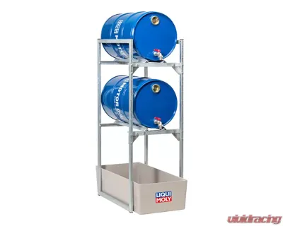 Liqui Moly Drum Rack For 2 x 60L Drums w/ Oil Drip Pan - 7803