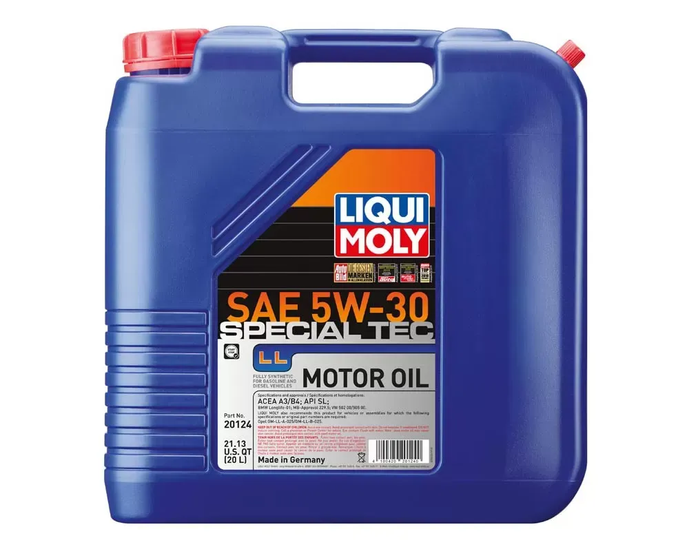 Liqui Moly 20L Special Tec LL Motor Oil 5W-30 - 20124