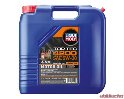 Liqui Moly 20L Top Tec 4200 Motor Oil 5W-30 - 20125