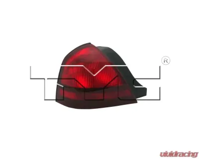 TYC Regular Tail Light Left Outer Mercury Grand Marquis 2003-2011 - 11-6090-01