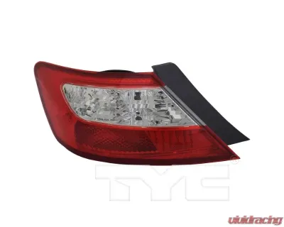 TYC Tail Light CAPA Certified Left Honda Civic 2009-2011 - 11-6168-91-9