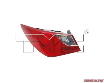 TYC Regular Tail Light Left Outer Hyundai Sonata 2011-2014 - 11-6348-00