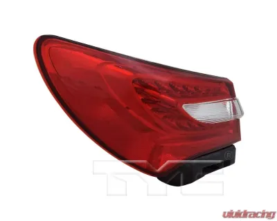 TYC Tail Light CAPA Certified Left Chrysler 200 2011-2014 - 11-6372-00-9