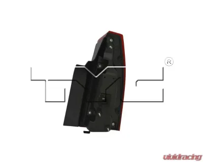 TYC Regular Tail Light Left Cadillac CTS 2008-2014 - 11-6398-00