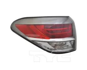TYC Tail Light CAPA Certified Left Outer Lexus RX350 | RX450h 2013-2015