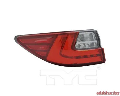 TYC Tail Light CAPA Certified Left Outer Lexus ES300h | ES350 2016-2018 - 11-6862-00-9