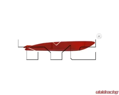 TYC Reflector Light Rear Right Hyundai Elantra 2011-2013 - 17-0319-00