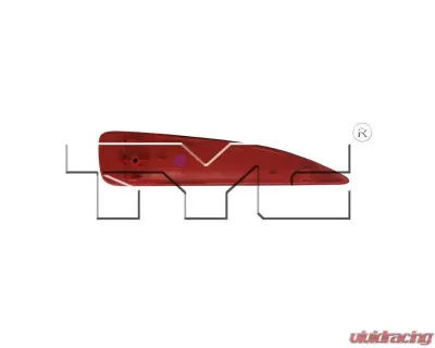 TYC Reflector Light Rear Right Toyota Yaris 2012-2014 - 17-5305-00
