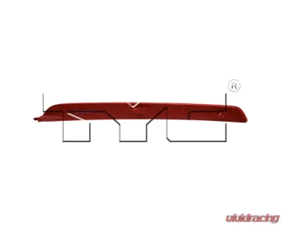 TYC Regular Reflector Light Rear Right Volkswagen Beetle 2012-2015 - 17-5533-00