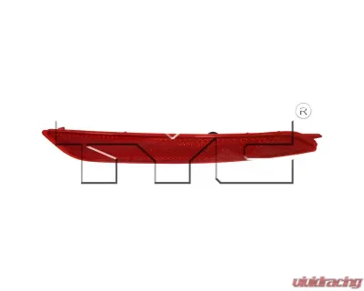 TYC Reflector Light Hyundai Elantra 2014-2016 - 17-5537-00