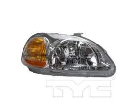 TYC Regular Headlight Right Honda Civic 1996-1998
