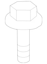 Genuine BMW Safety Catch Screw BMW 128i | 135i 2012-2013                                     - 07-14-6-958-688 - Image 3