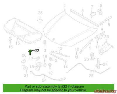 Genuine BMW Safety Catch Screw BMW 128i | 135i 2012-2013 - 07-14-6-958-688
