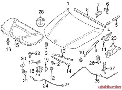 Genuine BMW Safety Catch Screw BMW 128i | 135i 2012-2013 - 07-14-6-958-688
