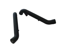 034 Motorsports Black Bipipe Set, B5 Audi S4 & C5 Audi A6/Allroad 2.7T, Stainless Steel with WMI Bungs