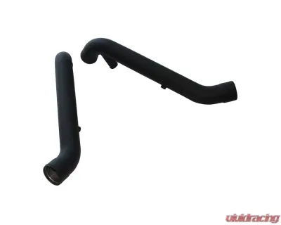 034 Motorsports Black Bipipe Set, B5 Audi S4 &amp; C5 Audi A6/Allroad 2.7T, Stainless Steel with WMI Bungs - 034-108-5001-BLK