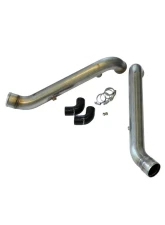 034 Motorsports Raw Bipipe Set, B5 Audi S4 &amp; C5 Audi A6/Allroad 2.7T, Stainless Steel with WMI Bungs                                     - 034-108-5001-RAW - Image 2