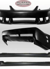 KBD Bodykits Sallen Style Full Body Kit for Ford Mustang 1999-2004, Polyurethane, Unpainted Black                                     - 37-2015 - Image 7