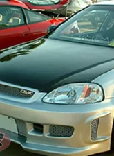 KBD Bodykits BW Spec Style 1 Piece Front Bumper Honda Civic ALL 1999-2000                                     - 37-2016 - Image 4