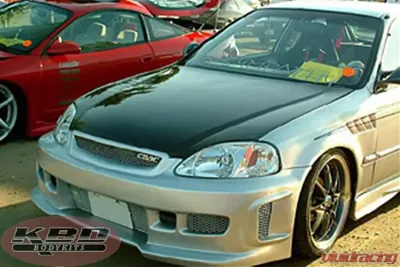 KBD Bodykits BW Spec Style 1 Piece Front Bumper Honda Civic ALL 1999-2000 - 37-2016