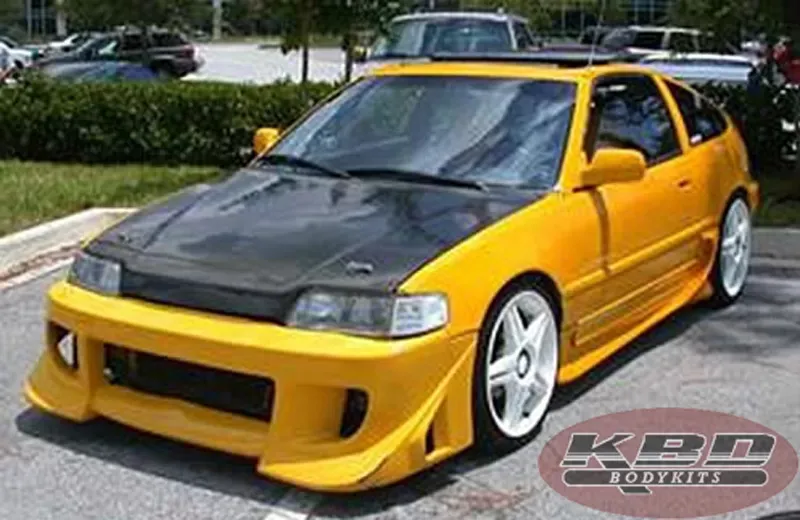 KBD Bodykits Blits Style 1 Piece Front Bumper Honda CR-X 1988-1991 - 37-2017