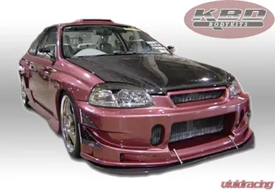 KBD Bodykits BC Spec Style 1 Piece Front Bumper Honda Civic ALL 1999-2000 - 37-2049