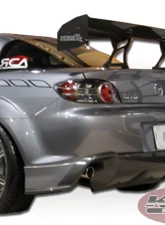 KBD Bodykits MS Style Polyurethane Rear Bumper for Mazda RX-8 2004-2008 Unpainted Black                                     - 37-2076 - Image 4