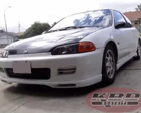 KBD Bodykits Type RS Style 1 Piece Front Lip Honda Civic 2DR | 3DR 1992-1995