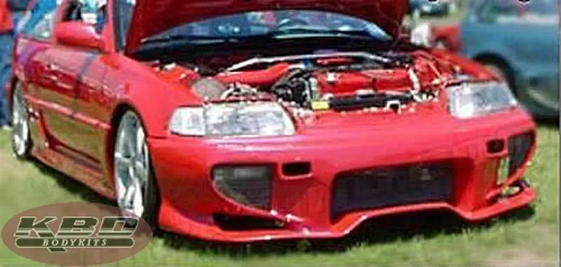 KBD Bodykits Vadar Style 1 Piece Front Bumper Honda Civic HB 88-91 - 37-2083