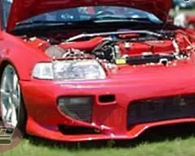 KBD Bodykits Vadar Style 1 Piece Front Bumper Honda Civic HB 88-91