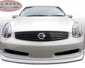 KBD Bodykits IL Spec Style 1 Piece Front Lip Infiniti G35 Coupe 2DR Coupe 2003-2005