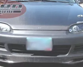 KBD Bodykits Spoon Style 1 Piece Front Lip Honda Civic 2DR | 3DR 1992-1995