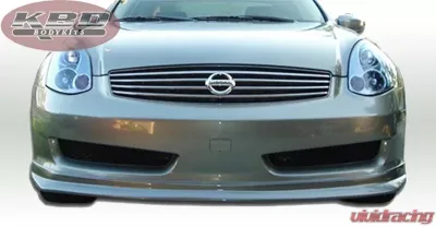 KBD Bodykits IL Spec Style 1 Piece Front Lip Infiniti G35 Coupe 2DR Coupe 2006-2007 - 37-2133