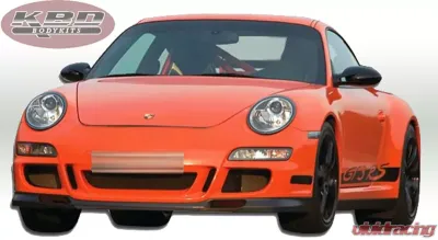 KBD Bodykits GT3 Look Style 2 Piece Front Bumper and Lip Porsche 997 Carrera 2005-2009 - 37-2147