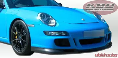 KBD Bodykits GT3 Look Style 2 Piece Front Bumper and Lip Porsche 997 Carrera 2005-2009 - 37-2147