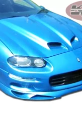 KBD Bodykits Type J Style 1 Piece Front Lip for Chevrolet Camaro 1998-2002, Polyurethane, Unpainted Black                                     - 37-2160 - Image 7