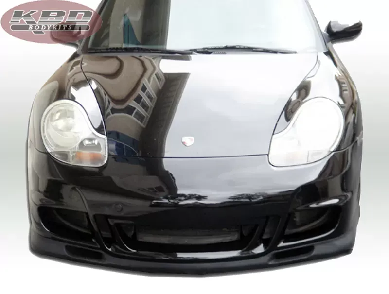 KBD Bodykits GT3 Look Style 1 Piece Front Bumper and Lip Porsche 996 C2|C4 1999-2001 - 37-2298