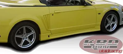 KBD Bodykits Sallen Style 2 Piece Side Skirts Pair Ford Mustang 99-04 - 37-2282