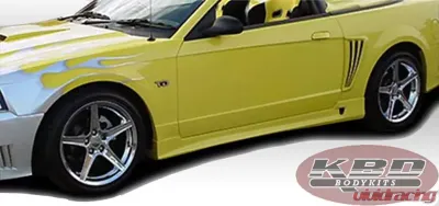 KBD Bodykits Sallen Style 2 Piece Side Skirts Pair Ford Mustang 99-04 - 37-2282