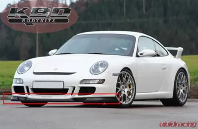 KBD Bodykits GT3 Look Style 1 Piece Front Lip Porsche 997 Carrera 2005-2009 - 37-2208