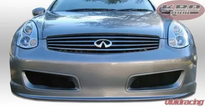 KBD Bodykits Nismo Style 1 Piece Front Bumper Infiniti G35 Coupe 2DR Coupe 2003-2007 - 37-2213