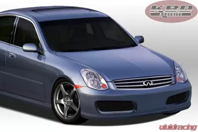 KBD Bodykits Hidori Style 1 Piece Front Bumper Infiniti G35 Sedan 4DR Sedan 2005-2006 - 37-2253