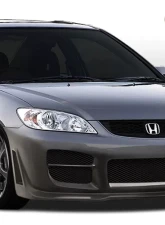 KBD Bodykits R34 Style 1 Piece Front Bumper Honda Civic 2DR | 4DR 2004-2005                                     - 37-2254 - Image 2