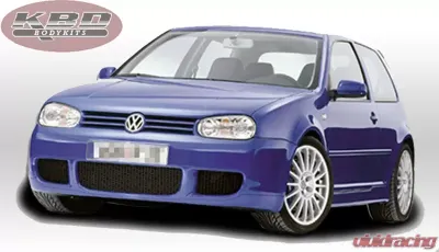 KBD Bodykits R32 Style 1 Piece Front Bumper Volkswagen Golf MK4 1999-2004 - 37-6027