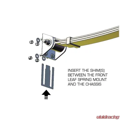 Hotchkis Mopar Thrust Angle Shims for Hotchkis Sport Suspension Leaf Spring Kits - 3003